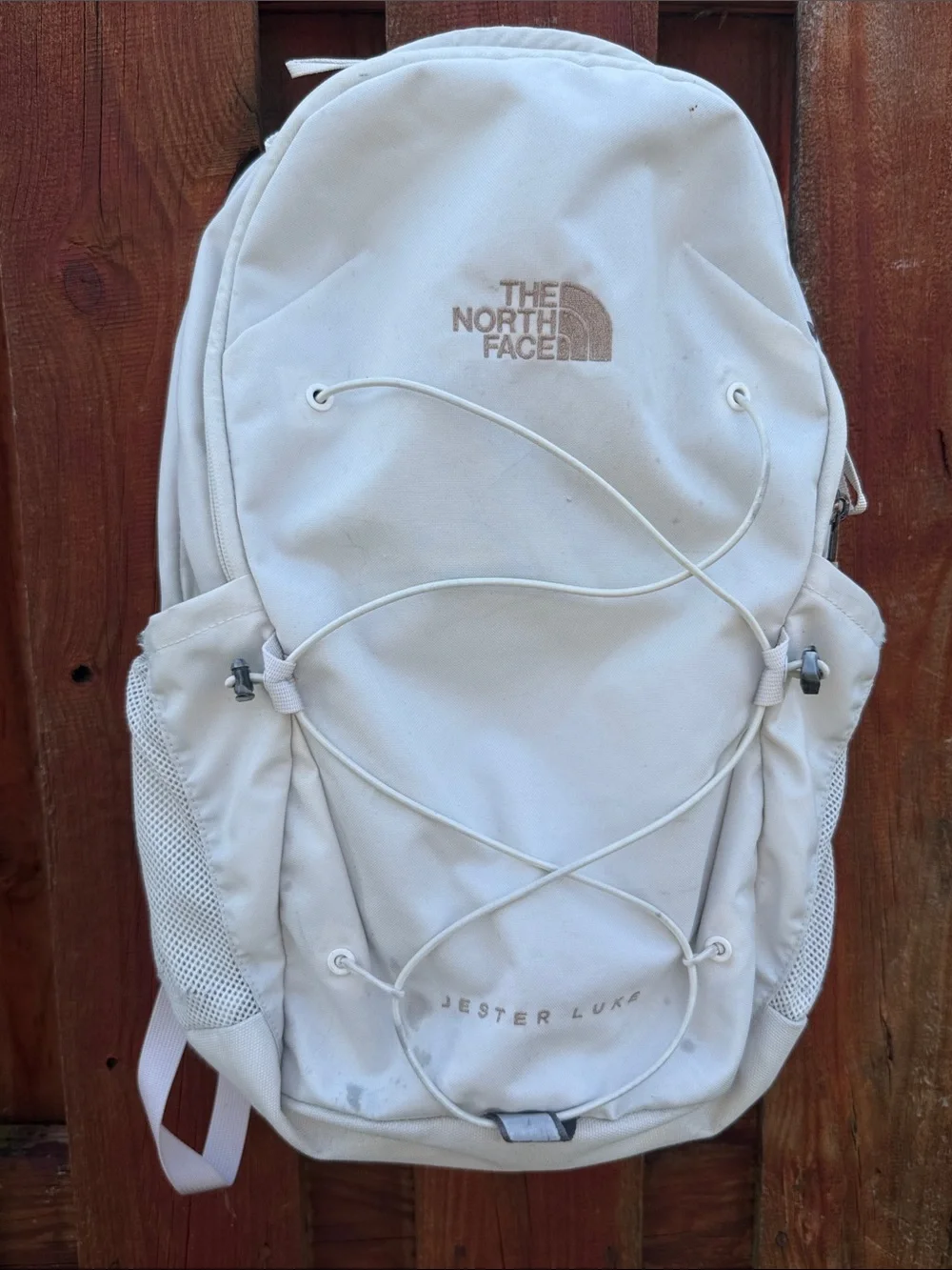 The North Face Jester Luxe White Dune Laptop Backpack Women’s OS